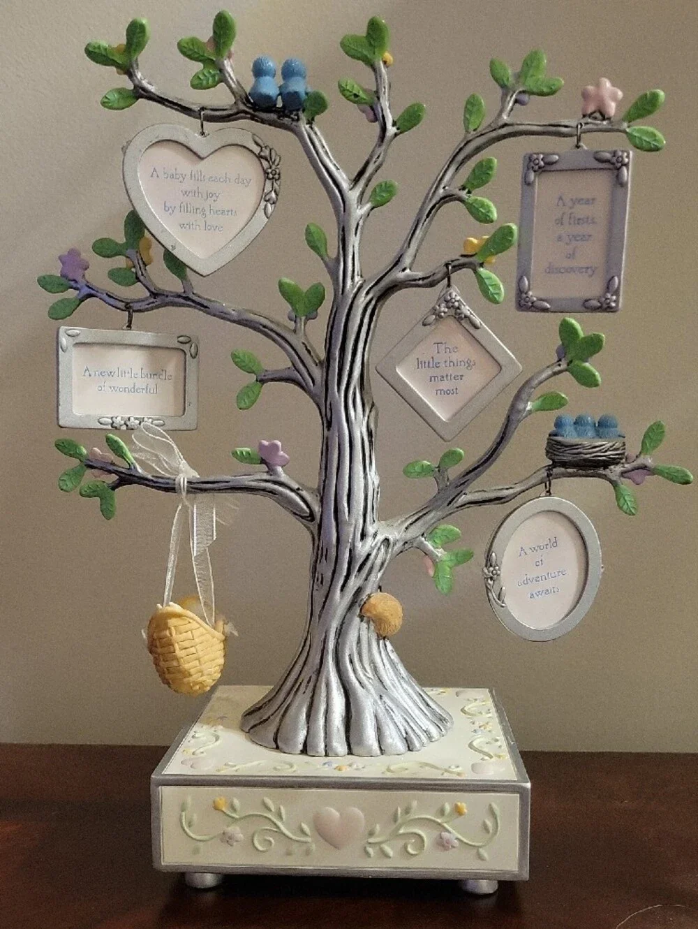 Hallmark Pastel Green and Pink Family Tree Photo Frame.